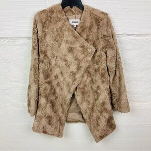 BB DAKOTA brown faux fur light jacket size XS